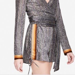 NWT Jonathan Simkhai Metallic Coverup Shorts